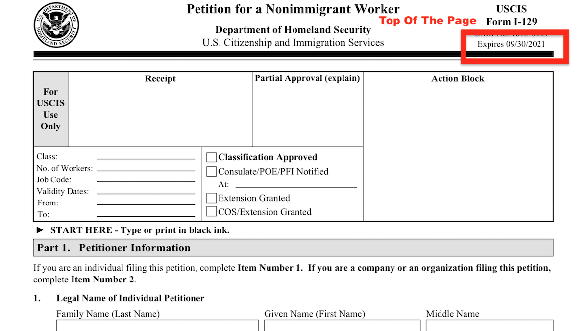 Your H1-B Petition Will Be Rejected Starting July 1, 2021 – Use The New ...