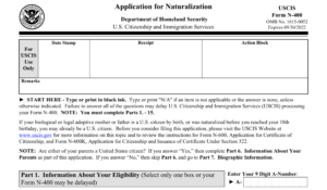 Filing Form N-400 - Path2USA